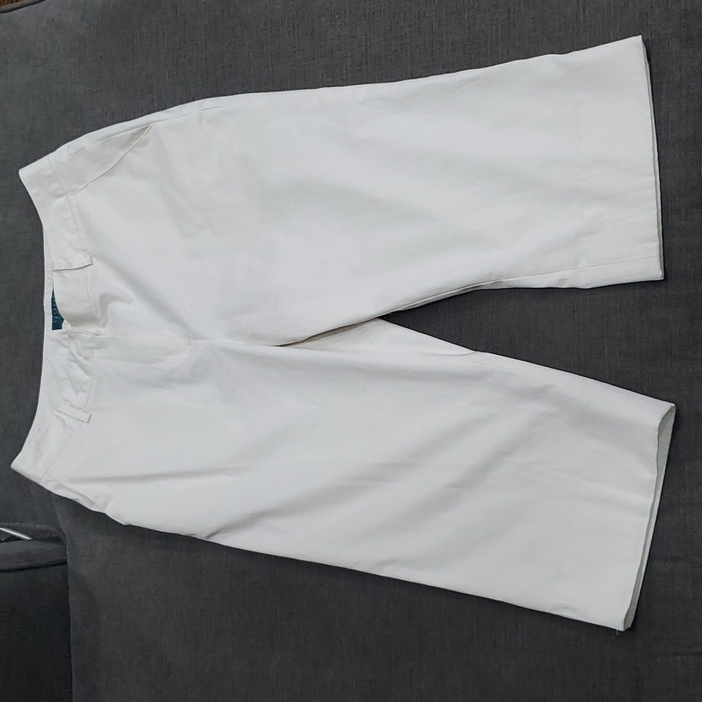 💥50% sale💥Astra white cotton blend capri sz6 #1186